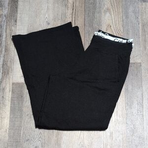 Calvin Klein Black Relaxed Fit Wide Leg Pants